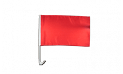 Autofahne Einfarbig Rot - 30 x 40 cm