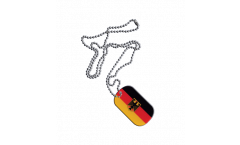 Dog Tag Deutschland mit Adler - 3 x 5 cm
