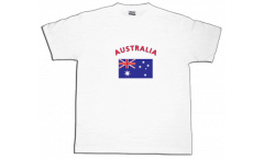 T-Shirt Australien, weiß, Größe M, Round-T