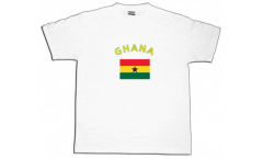 T-Shirt Ghana, weiß, Größe S, Round-T