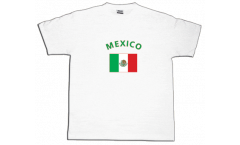 T-Shirt Mexiko, weiß, Größe L, Round-T