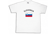 T-Shirt Slowenien, weiß, Größe XXL, Round-T