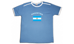 T-Shirt Argentinien, hellblau-weiß, Größe M