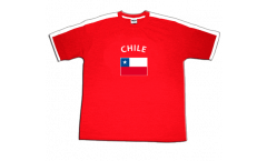 T-Shirt Chile, rot-weiß, Größe S