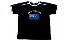 T-Shirt Neuseeland, schwarz-weiß, Größe S