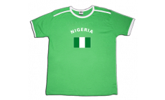 T-Shirt Nigeria, hellgrün-weiß, Größe M