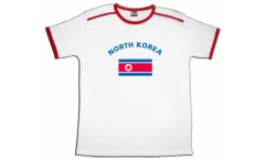 T-Shirt Nordkorea, weiß-rot, Größe M