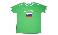 T-Shirt Slowenien, hellgrün-weiß, Größe S