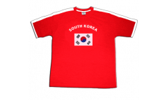 T-Shirt Südkorea, rot-weiß, Größe S