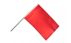 Stockflagge Einfarbig Rot - 60 x 90 cm