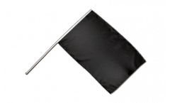 Stockflagge Einfarbig Schwarz - 60 x 90 cm