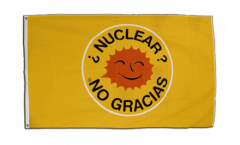 Flagge Atomkraft Nein Danke spanisch - Nuclear No Gracias