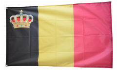 Flagge Belgien mit Krone