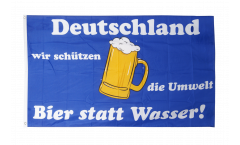 Flagge Bier statt Wasser