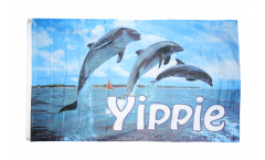 Flagge Delphin Delfin Yippie