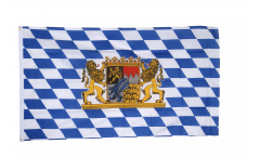 Flagge Deutschland Bayern mit Löwe