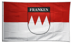 Flagge Deutschland Franken mit Schrift