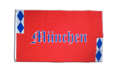 Flagge Deutschland Stadt München Schrift
