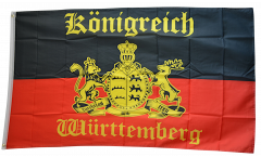 Flagge Deutschland Württemberg mit Schrift