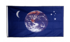 Flagge Erde Mond Sterne