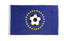 Flagge Europäische Union EU mit Fußball