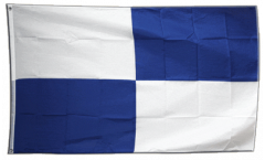 Flagge Fanflagge 4 Karos blau-weiß