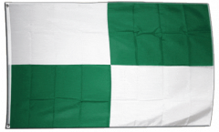 Flagge Fanflagge 4 Karos grün-weiß