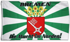 Flagge Fanflagge Bremen - Die Macht aus dem Norden
