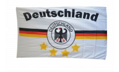 Flagge Fanflagge Deutschland weiß 4 Sterne