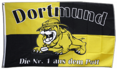 Flagge Fanflagge Dortmund Bulldogge