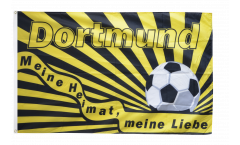 Flagge Fanflagge Dortmund Fußball - Meine Heimat meine Liebe