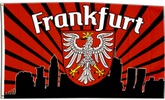 Flagge Fanflagge Frankfurt Silhouette