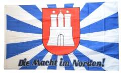 Flagge Fanflagge Hamburg - Die Macht im Norden