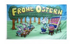 Flagge Frohe Ostern Hasenschule