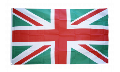 Flagge Großbritannien Union Jack grün-rot