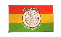 Flagge Hanf - A spliff a day keeps the doctor away