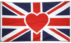 Flagge Herzflagge Großbritannien
