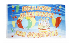 Flagge Herzlichen Glückwunsch zum Geburtstag Torte