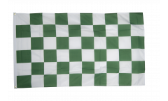 Flagge Karo Grün-Weiß