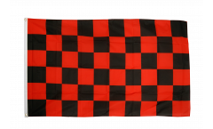 Flagge Karo Rot-Schwarz