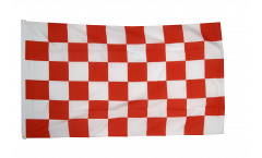 Flagge Karo Rot-Weiß
