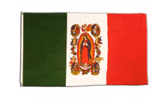 Flagge Mexiko mit Frau von Guadalupe