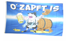 Flagge Oktoberfest O' Zapft is