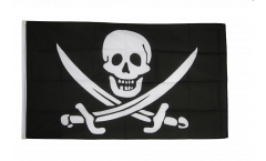 Flagge Pirat mit zwei Schwertern