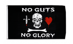 Flagge Pirat no guts no glory