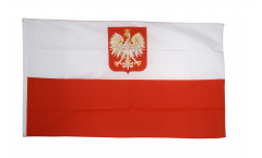 Flagge Polen mit Adler