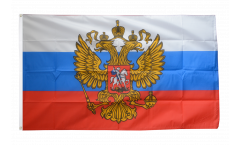 Flagge Russland mit Wappen