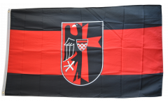 Flagge Sudetenland mit Wappen
