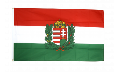 Flagge Ungarn mit Wappen