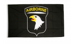 Flagge USA 101st Airborne, schwarz